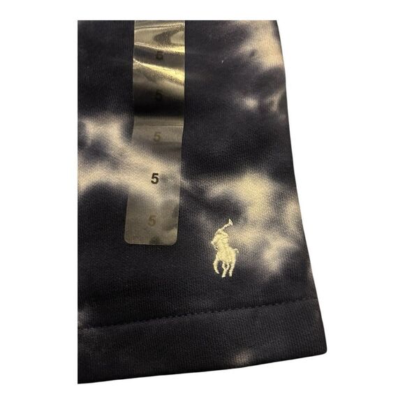 NEW! POLO RALPH LAUREN SWEAT SHORTS BLUE WHITE RED TIE DYE -PONY USA - Picture 3 of 4